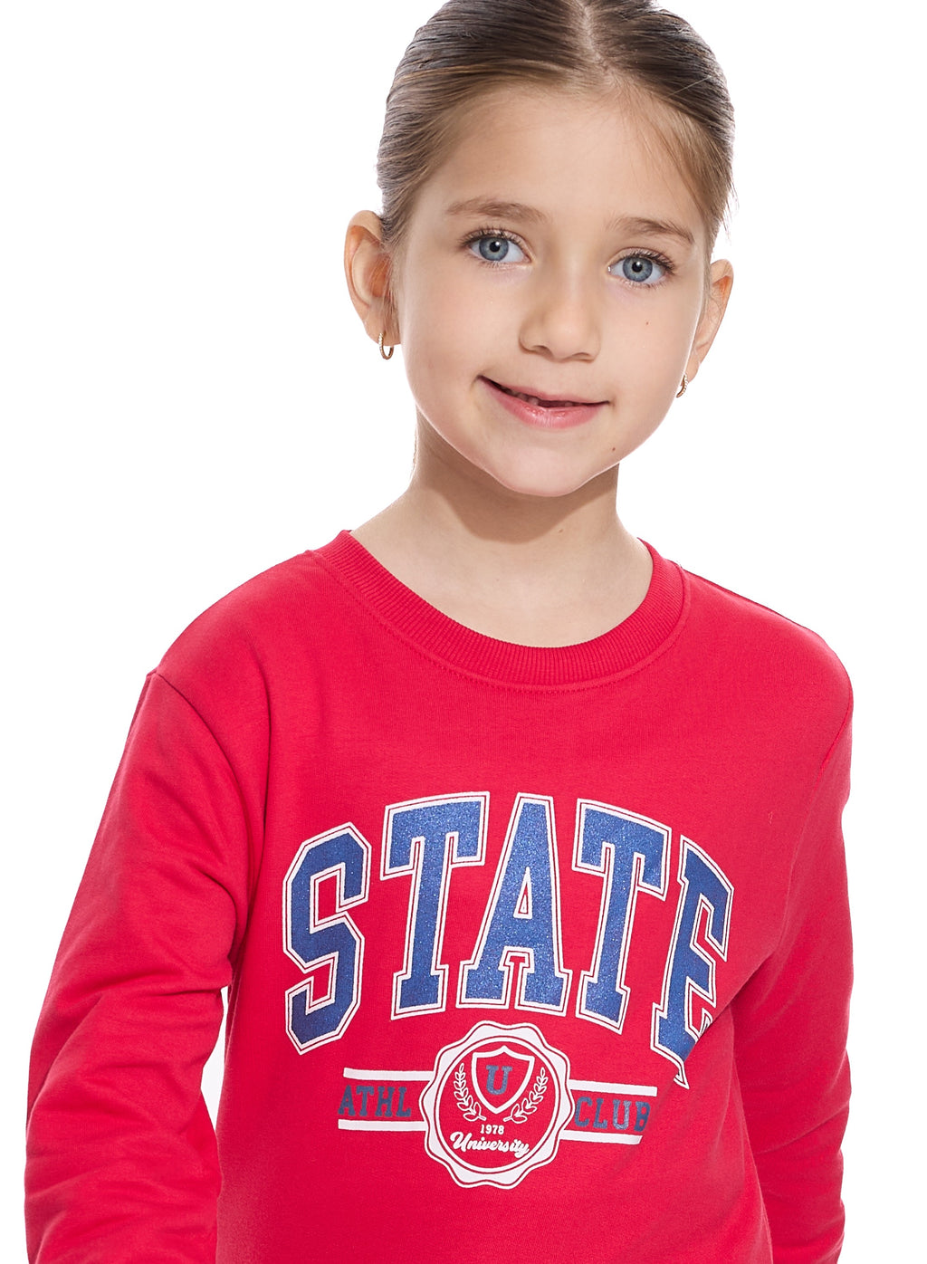 Glitter Printed Fashion Sweatshirt