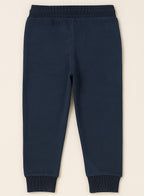 Boys French Terry Joggers With Drawstring Closure “ Navy