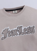 Boys' Beige Œfearless” Graphic Sweatshirt