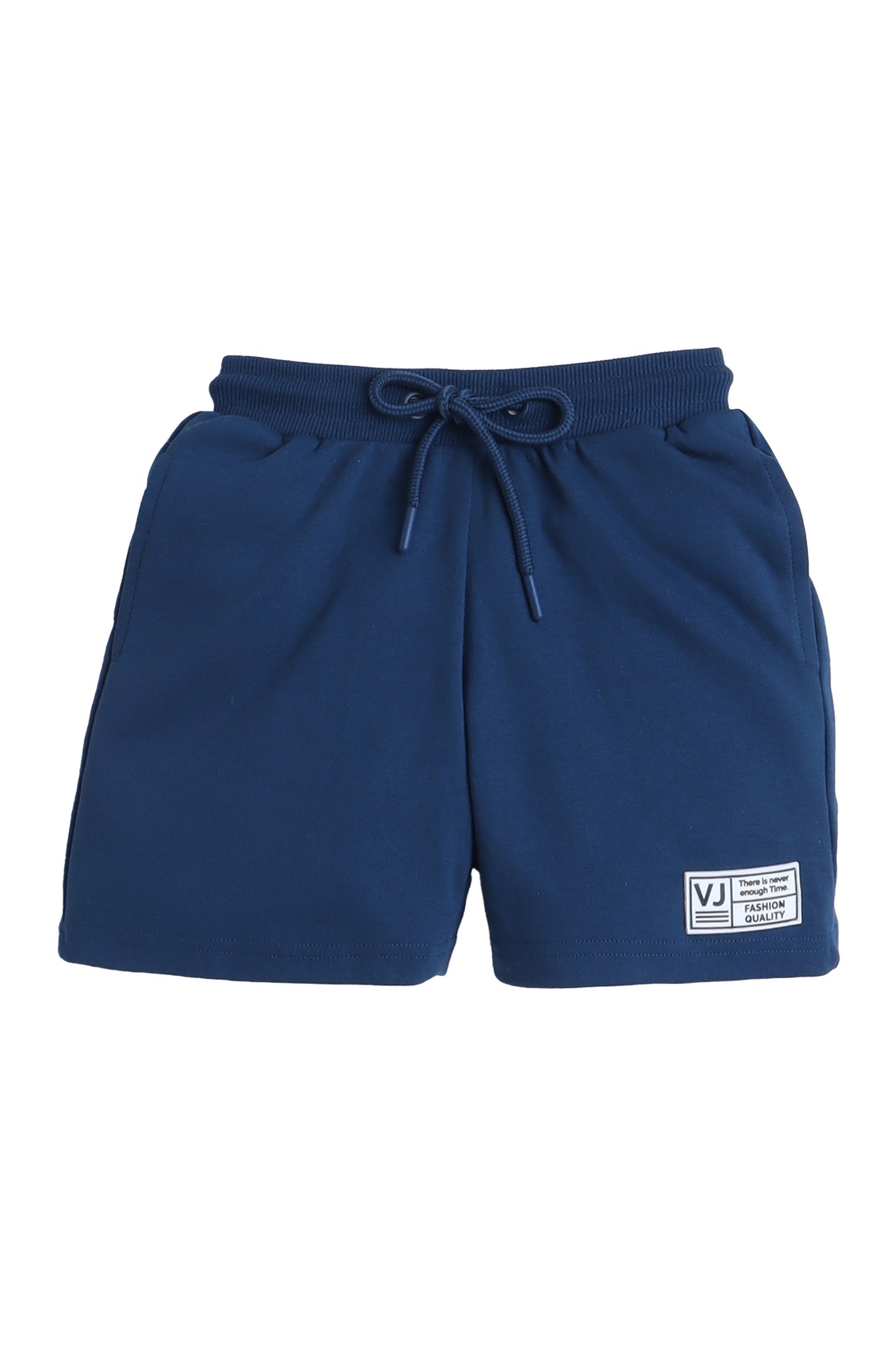 Boys Cotton Interlock Tee & Shorts Set – Navy
