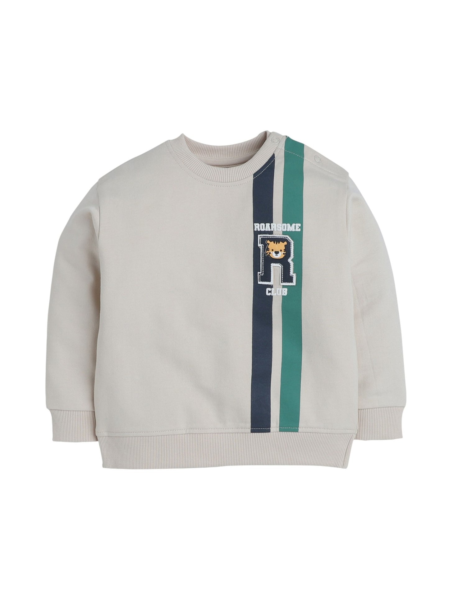 Baby Boys’ 2-Piece Fleece Set – “Roarsome Club” Sweatshirt & Joggers Set