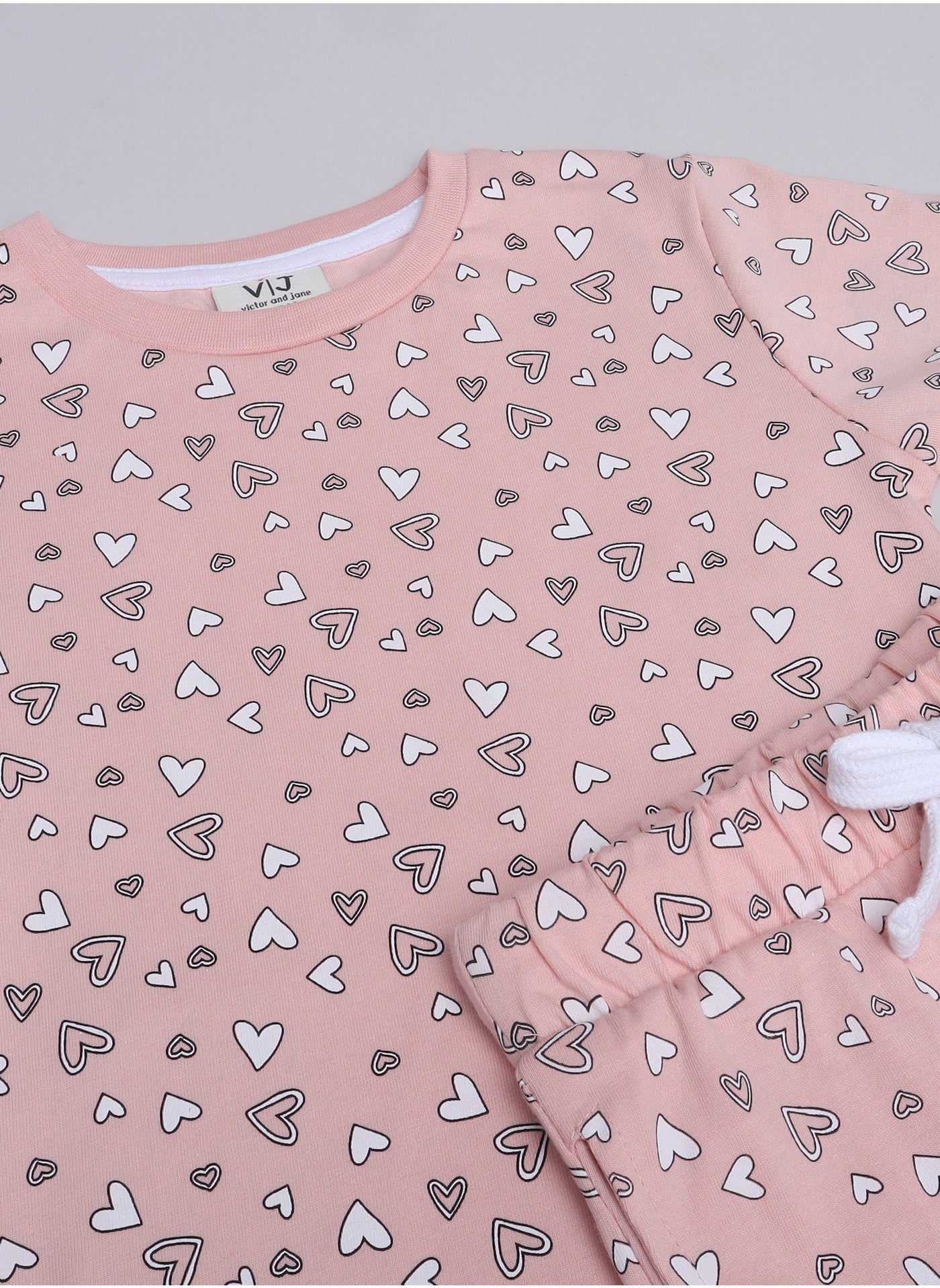 Victor And Jane - All-Over Printed T-Shirt And Pyjama Set