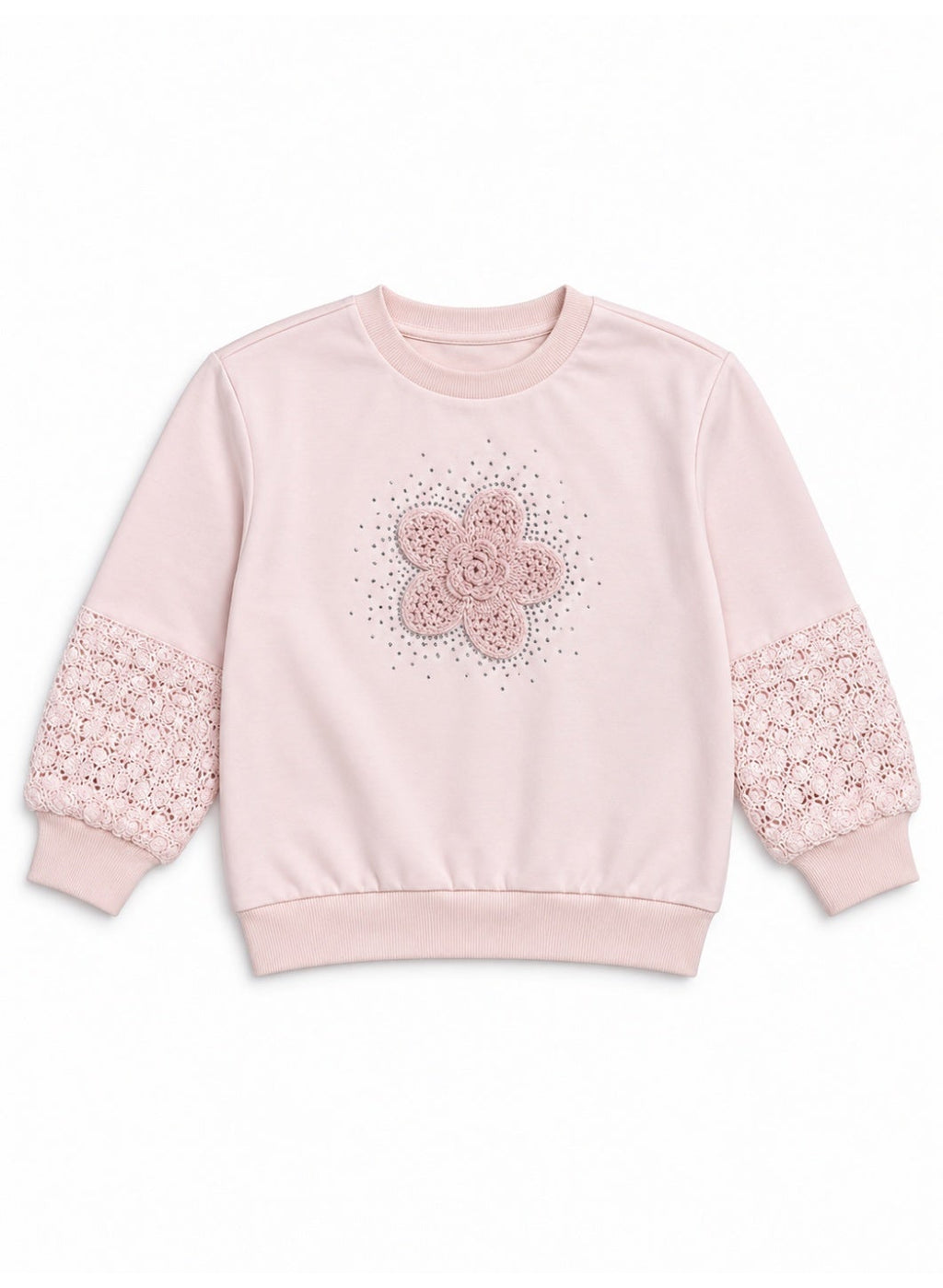 Girls' Crew Neck Pullover Top & Long Pants