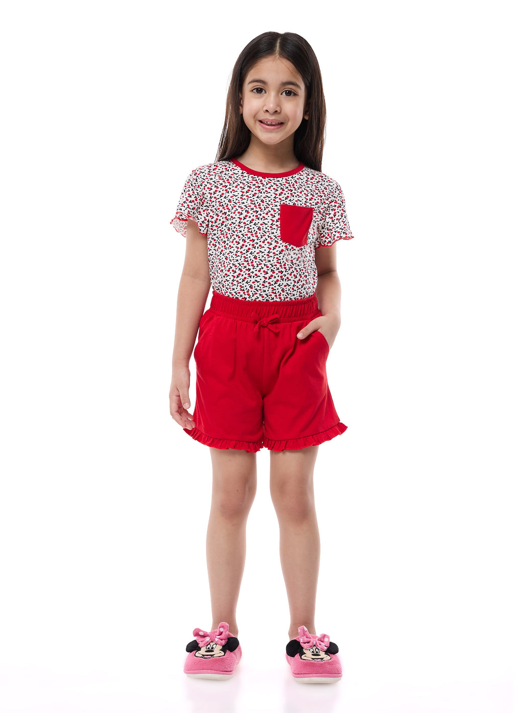 Victor And Jane Girls' Pj Set “ Soft Shorts And Top Sleepwear Set