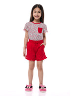 Victor And Jane Girls' Pj Set “ Soft Shorts And Top Sleepwear Set