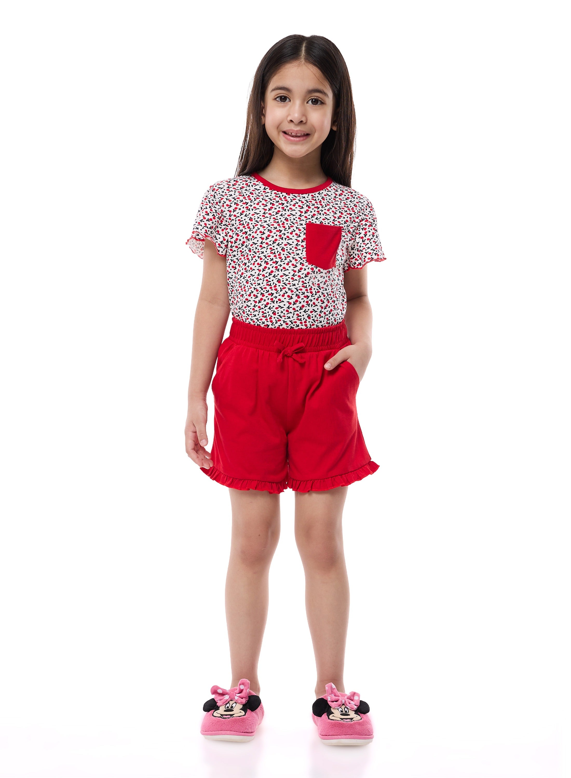 Victor And Jane Girls' Pj Set “ Soft Shorts And Top Sleepwear Set