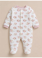 Baby Girls Quilted Footed Coverall 2-Piece Pack