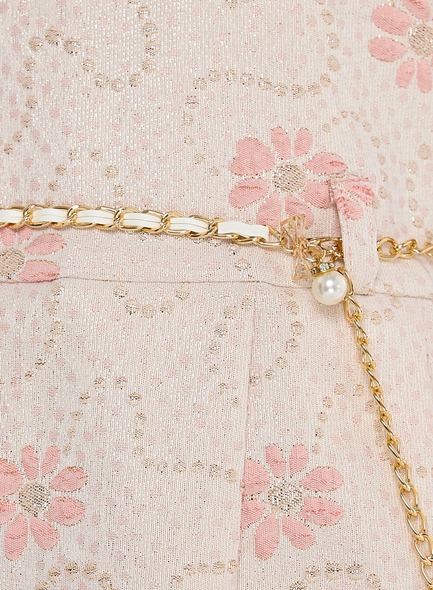 Chic Jacquard Peach  Party Dress With Mesh & Decoration