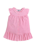 Girls Gingham Ruffle