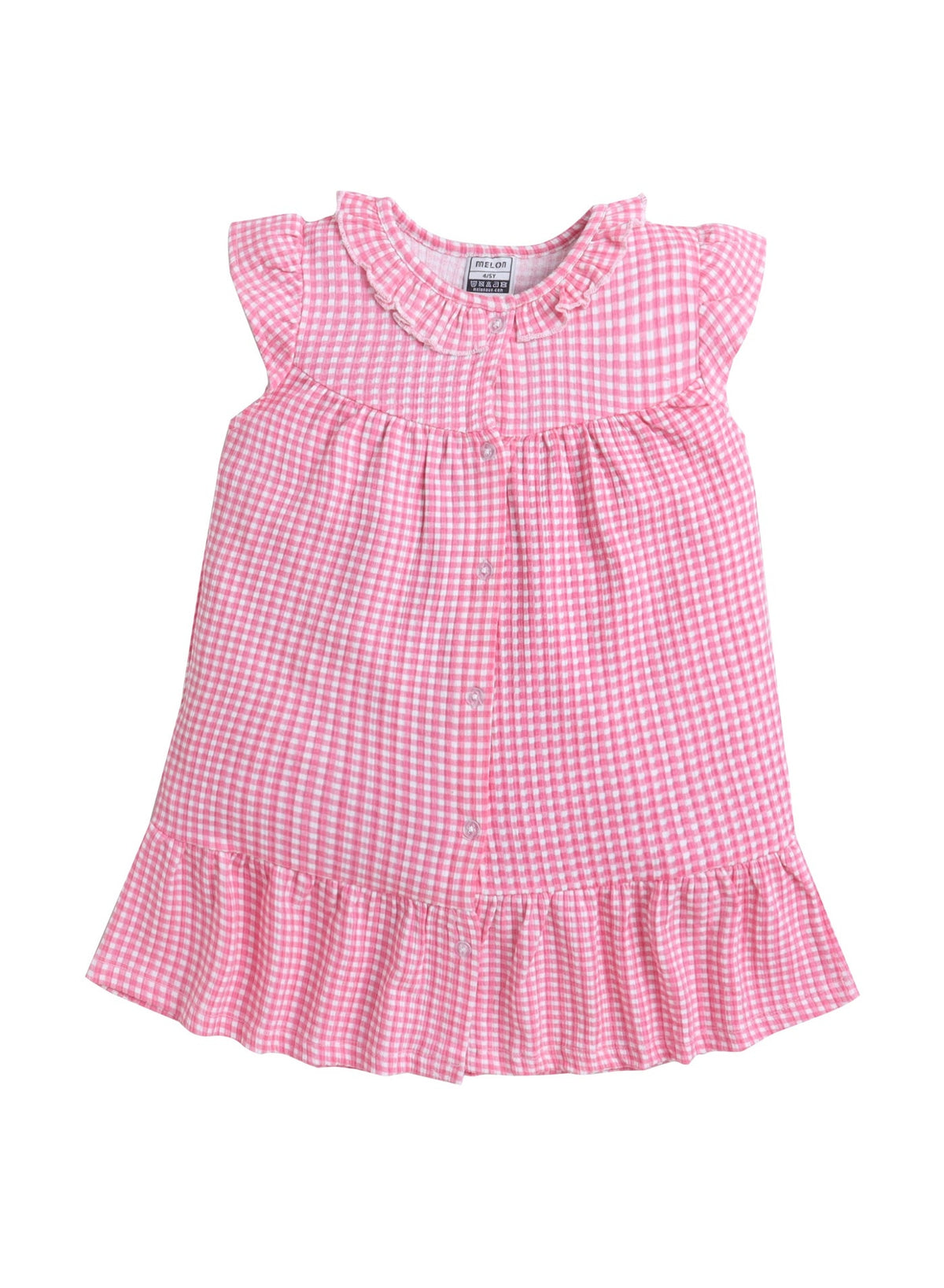 Girls Gingham Ruffle