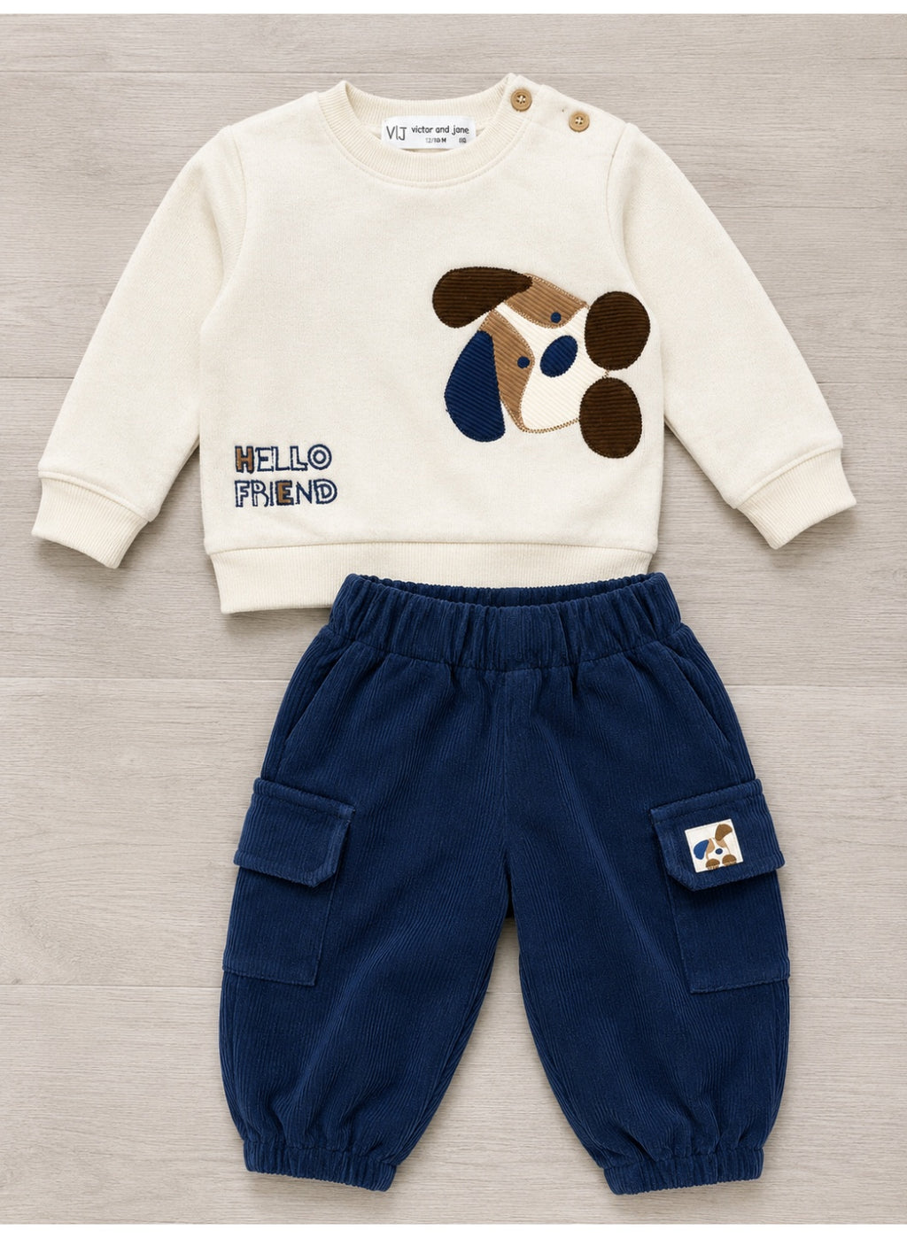 Boys 2-Piece Sweatshirt & Cargo Pants Set