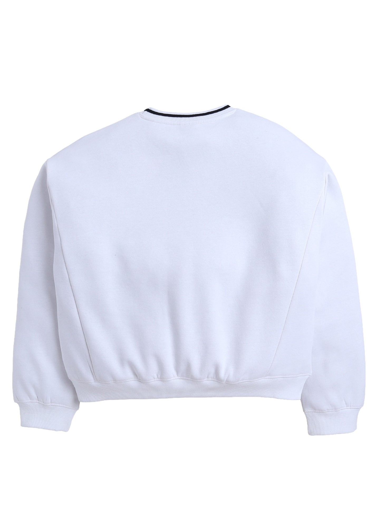 “New York Big Apple” Contrast Rib Sweatshirt – 100% Cotton Fleece