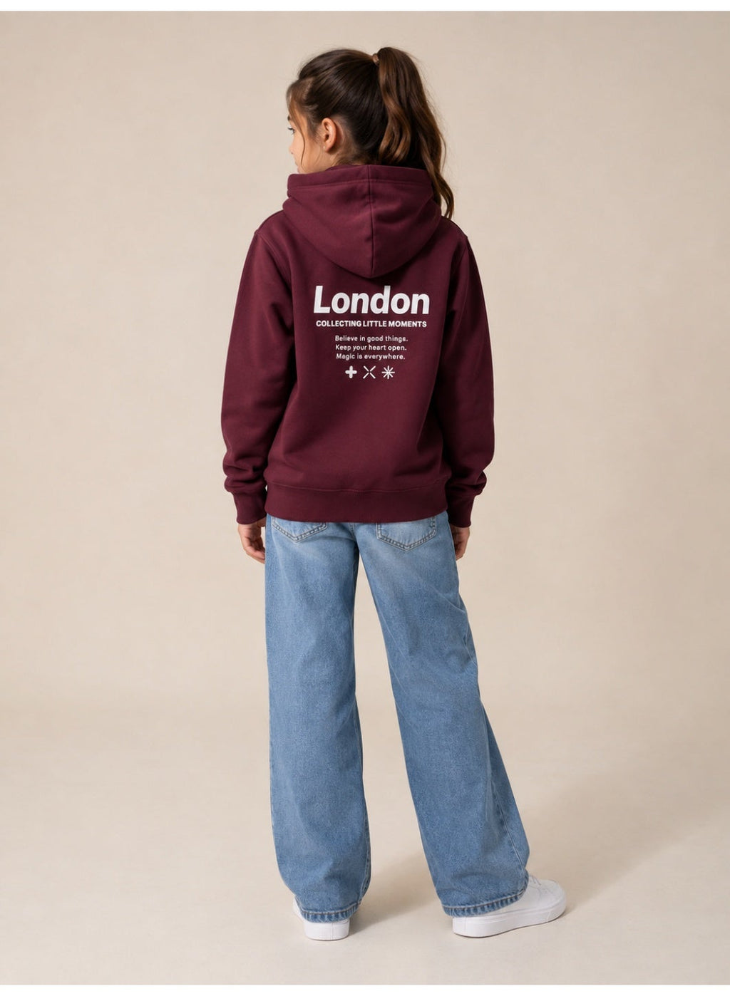 "London" Front and Back Graphic Sweatshirt Hoodie