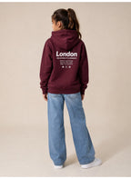 "London" Front and Back Graphic Sweatshirt Hoodie