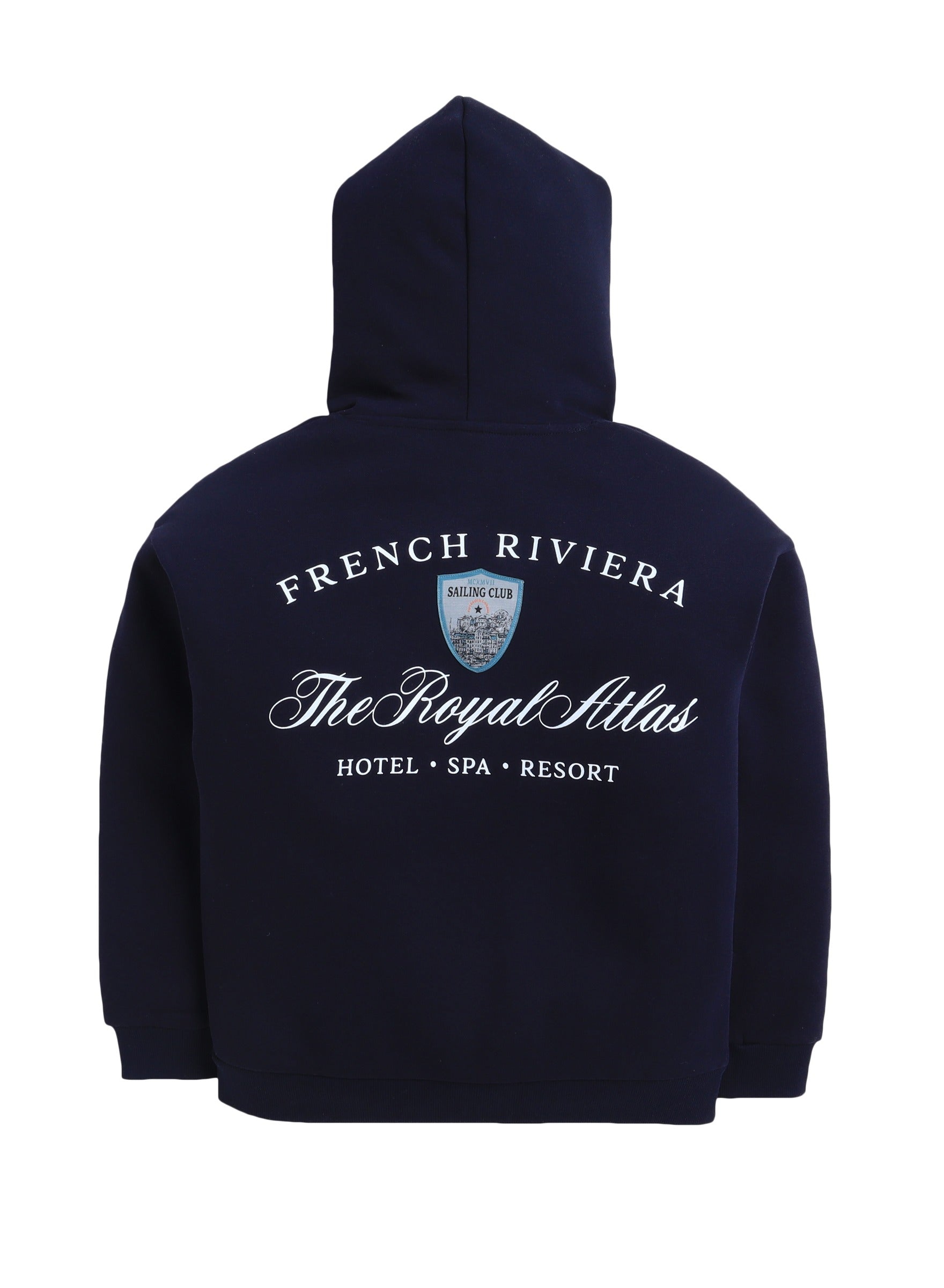 Boys' Navy "French Riviera Royal Athl" Hooded Sweatshirt