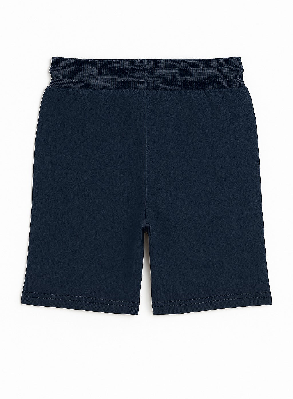 Kids French Terry 100% Cotton Shorts - Navy