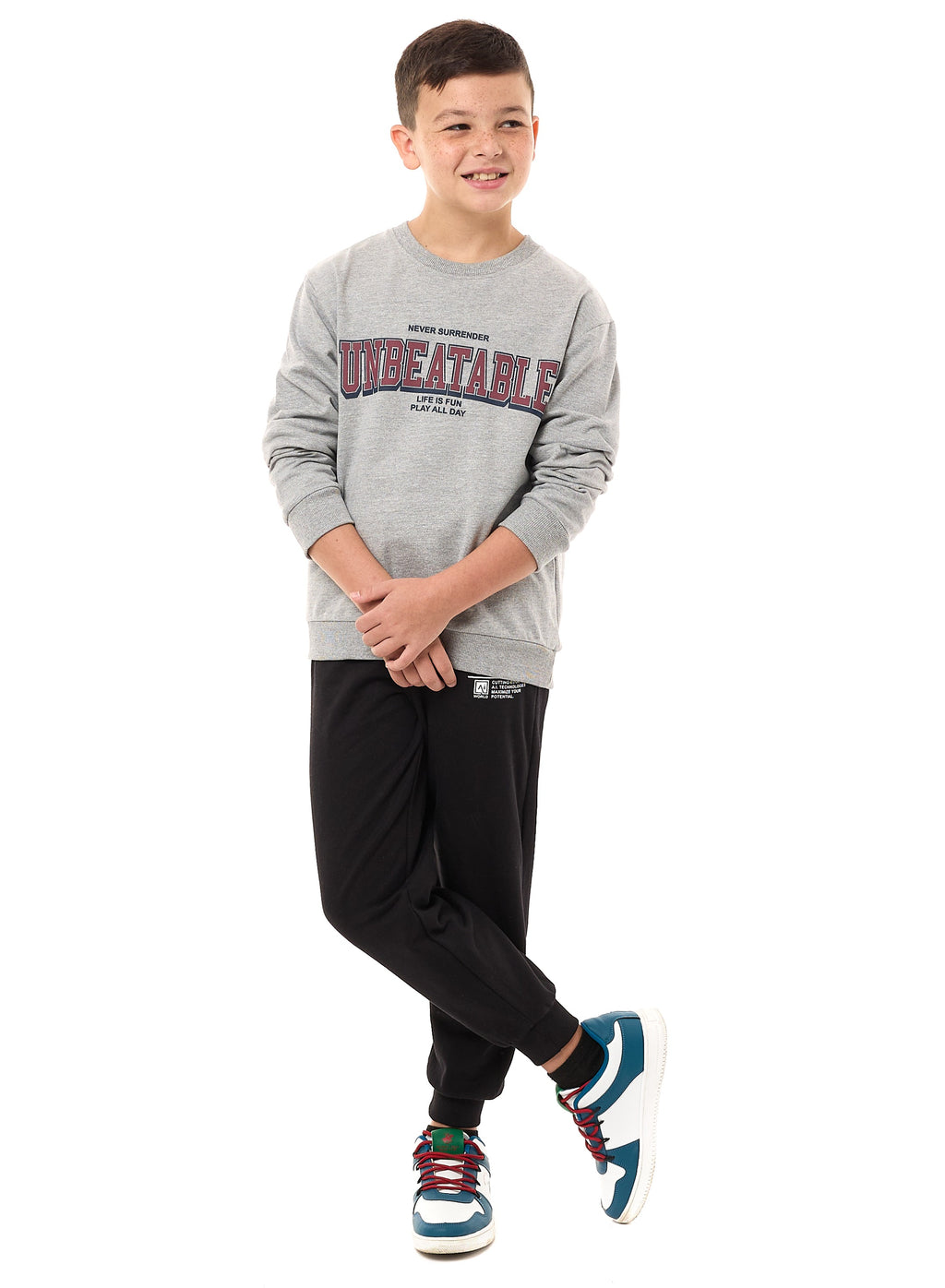 Boys' Sweatshirt  (8-14Yrs) Grey