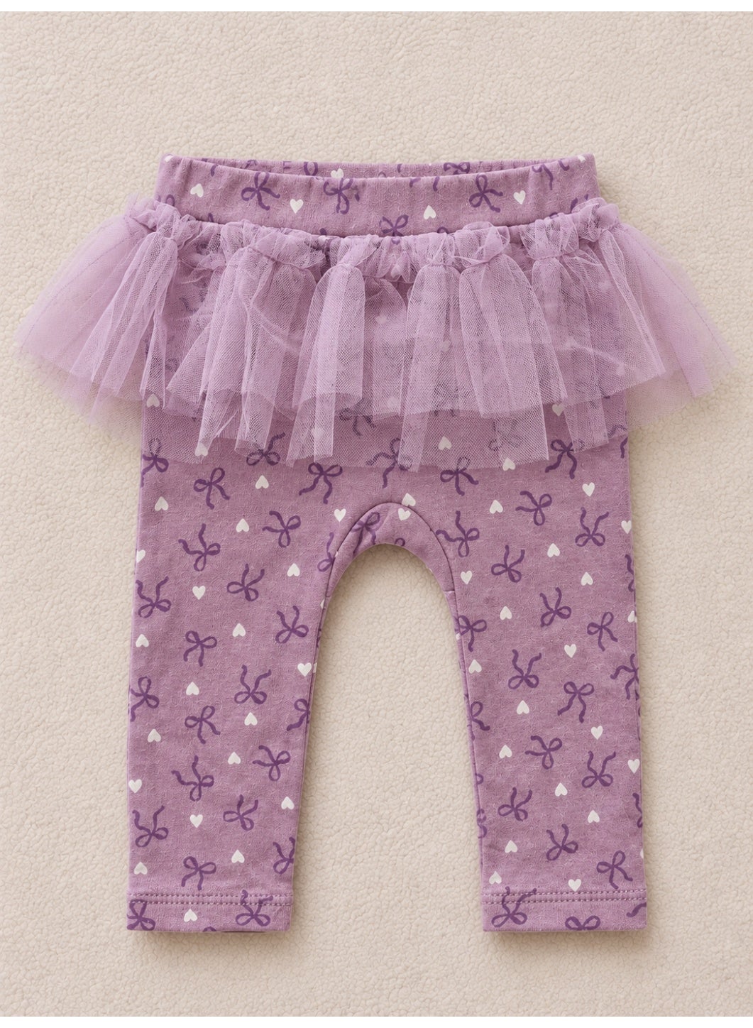 Baby Girls Long Sleeve Bodysuit and Tulle Skirt Leggings Set with Socks and Headband (4-Piece)