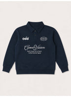 Boys’ Collared Button Placket Sweatshirt