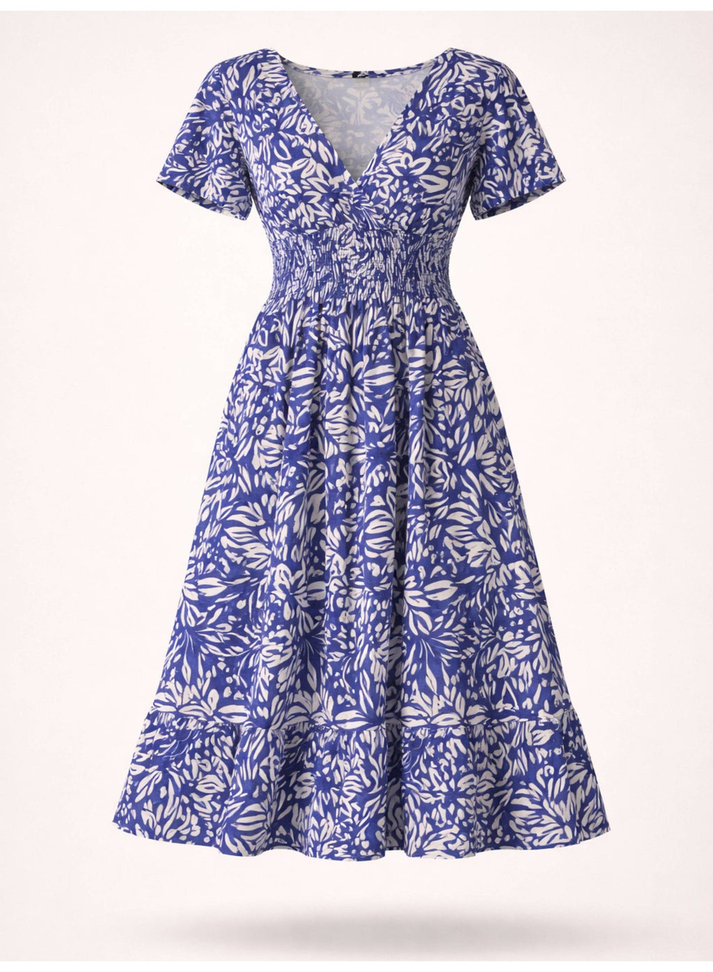 Printed Maxi Dress With Sweetheart Neckline