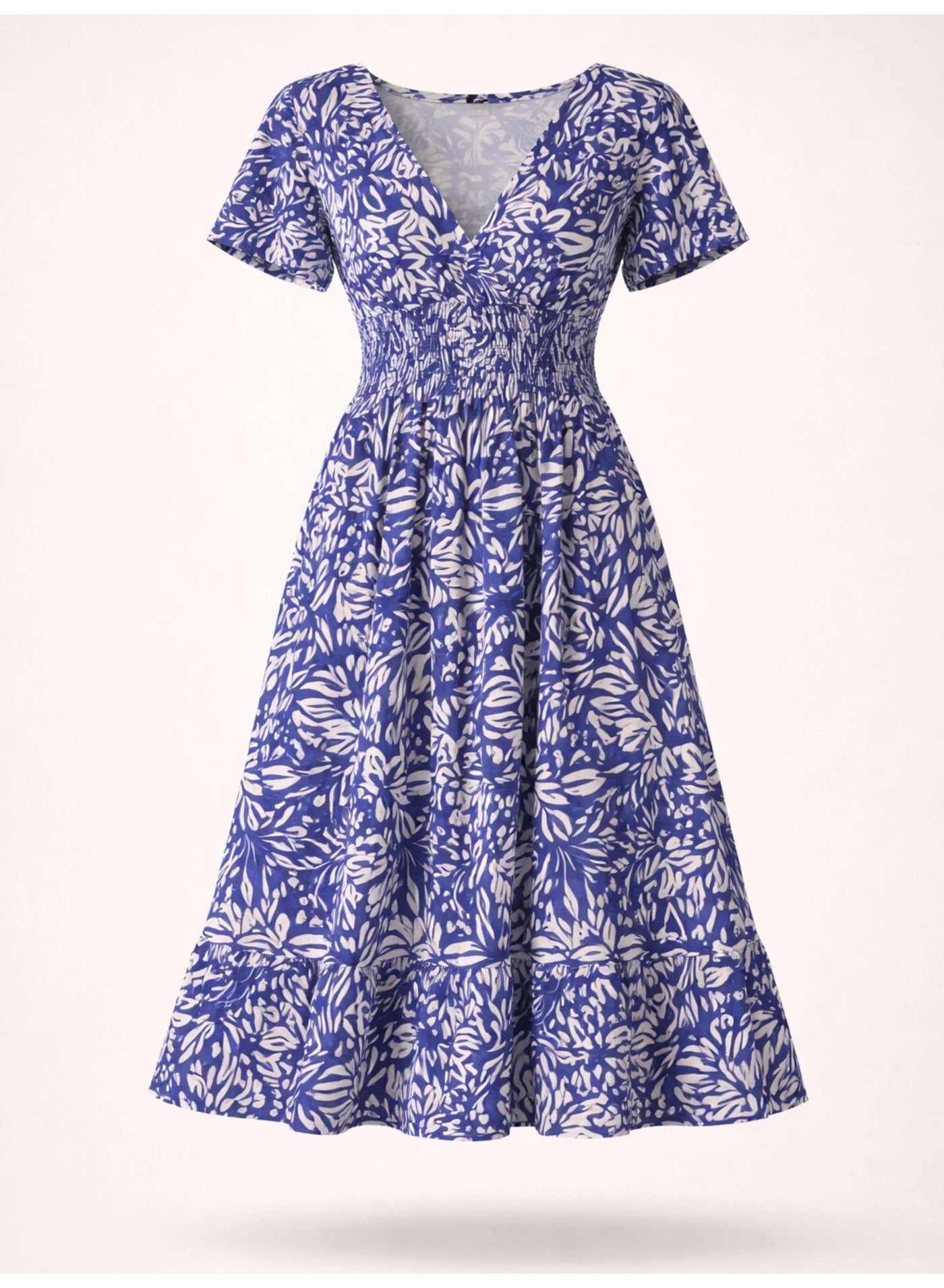 Printed Maxi Dress With Sweetheart Neckline