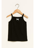"3-Pack Girls' Camisoles “ Cotton Comfort In Black, White & Grey "