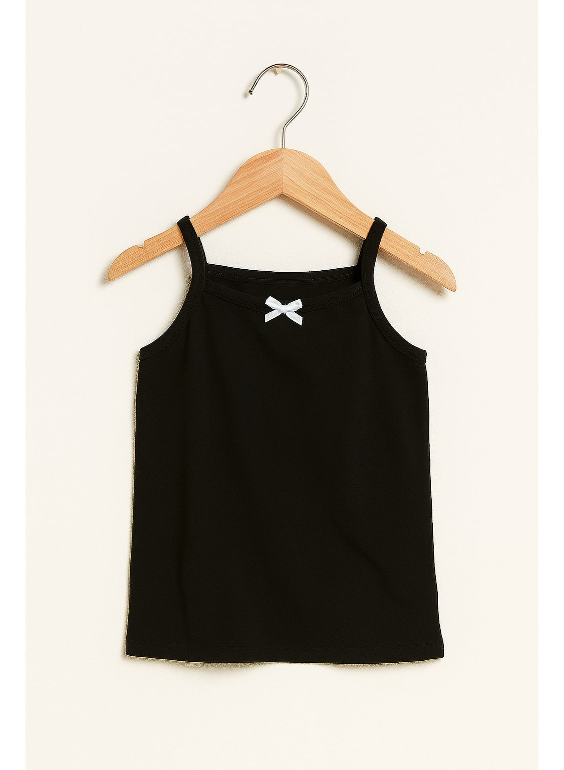 3-Pack Girls' Camisoles – Cotton Comfort in Black, White & Grey