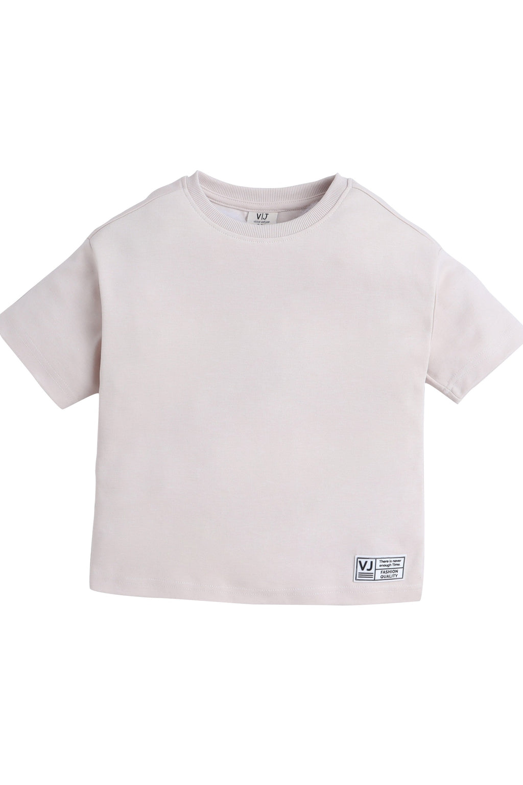 Boys Cotton Interlock Tee & Shorts Set “ Sand