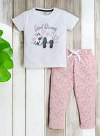 Victor And Jane - Printed T-Shirt And Pyjama Set