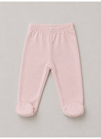 Baby Girls Quilted Wrap Top, Bodysuit & Footed Pants Set with Headband (4-Piece Set)