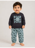 Baby Boys Dinosaur Print Sweatshirt & Jogger Set