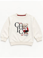 Girls Graphic Sweatshirt and Wide Leg Pants Set