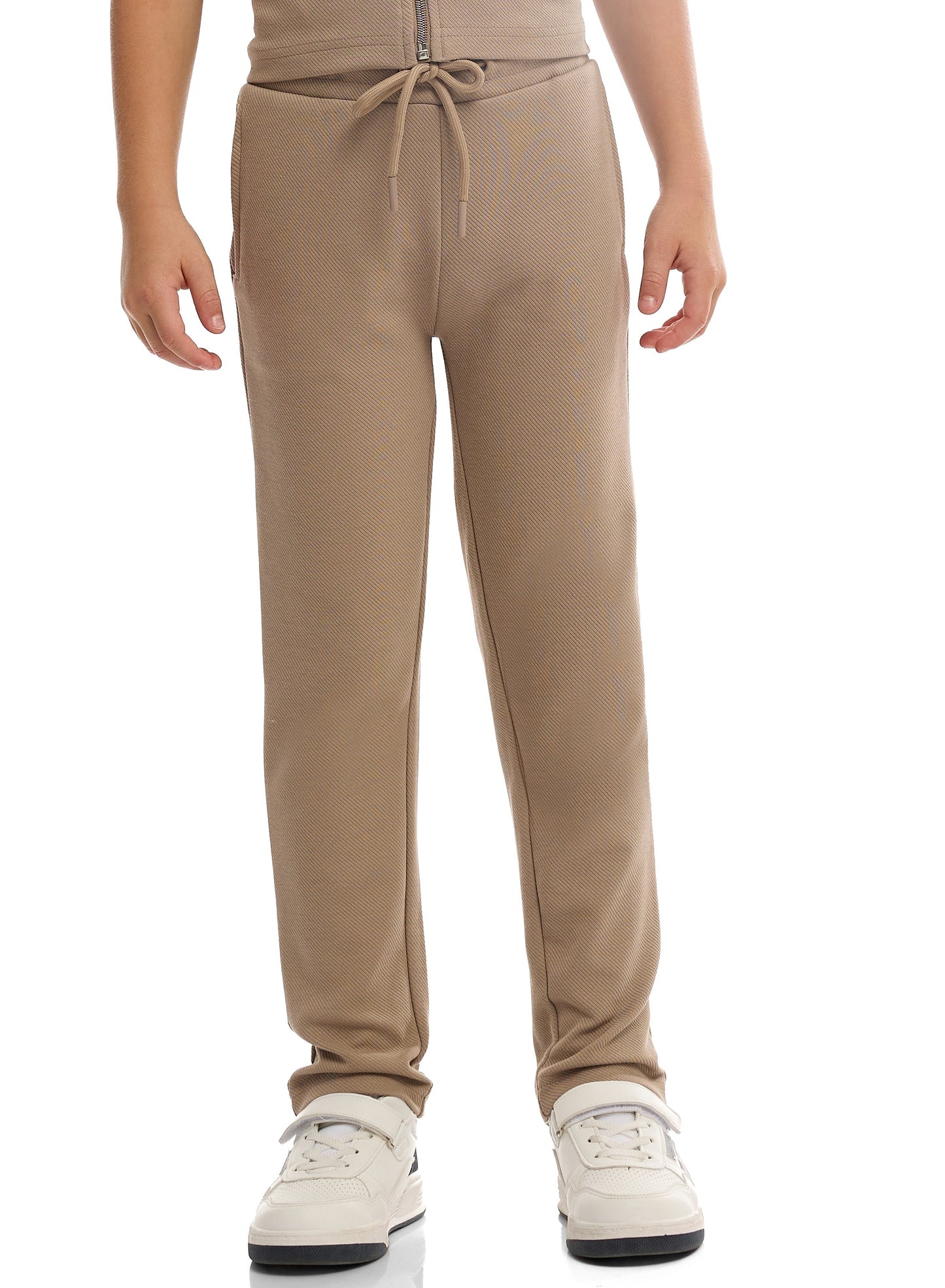 Boys’ Utility Jacket & Jogger Set – Beige