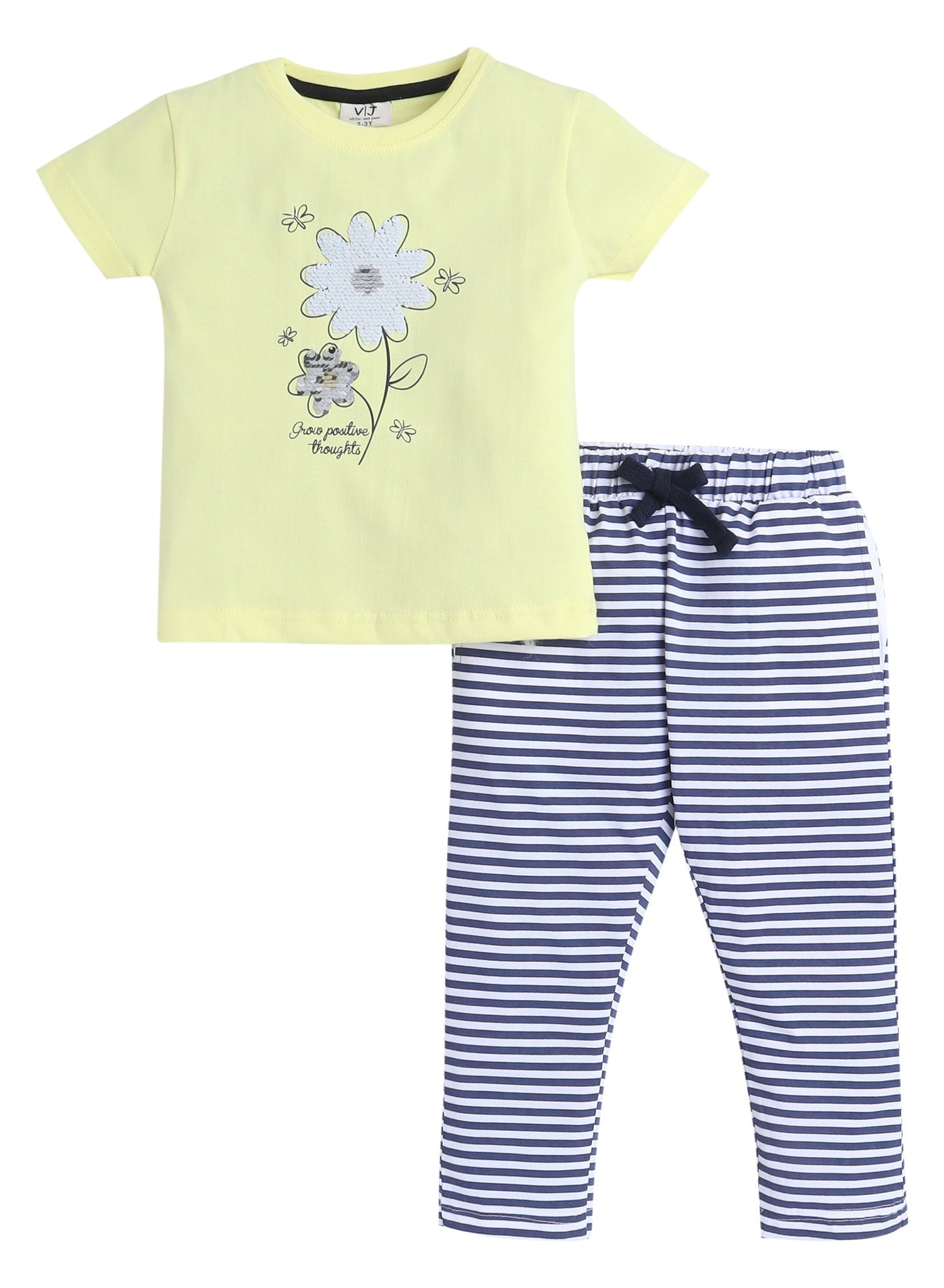 Victor And Jane - Printed T-Shirt And Pyjama Set