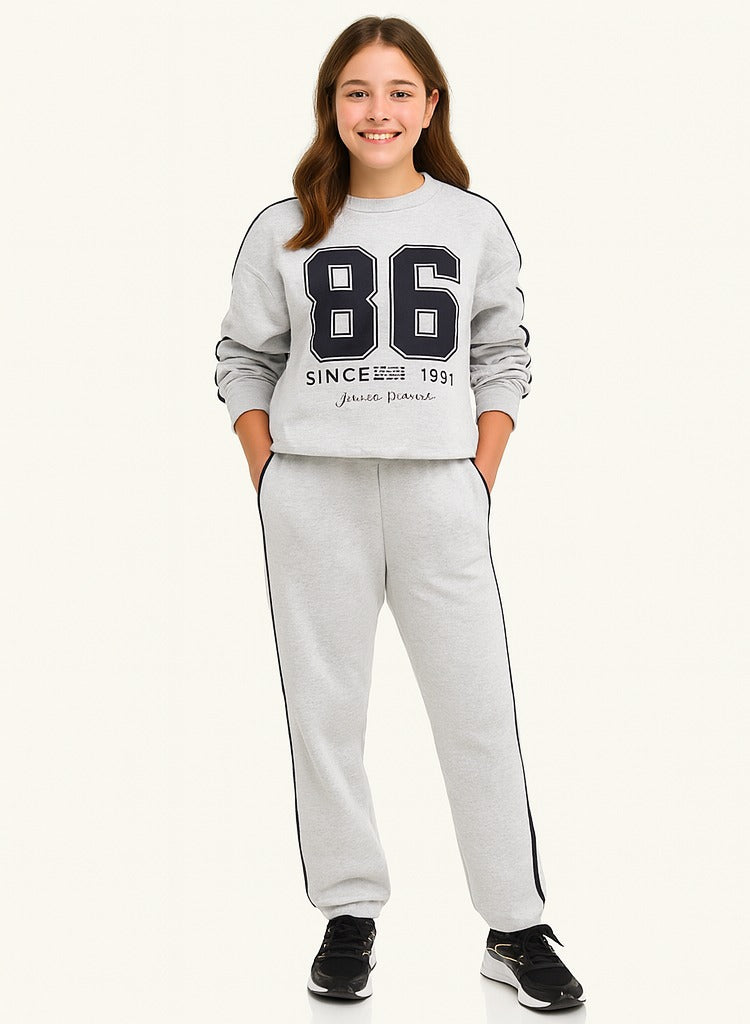Girls Œsince 1968� Number 86 Cotton Fleece 2-Piece Set
