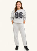 Girls Œsince 1968� Number 86 Cotton Fleece 2-Piece Set