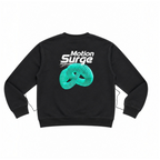 victor and jane boys black fleece sweatshirt with Motion Surge graphic print on the back