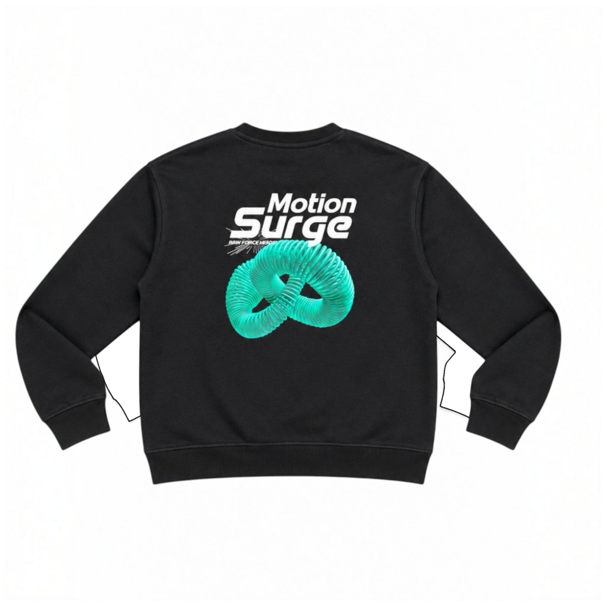 victor and jane boys black fleece sweatshirt with Motion Surge graphic print on the back