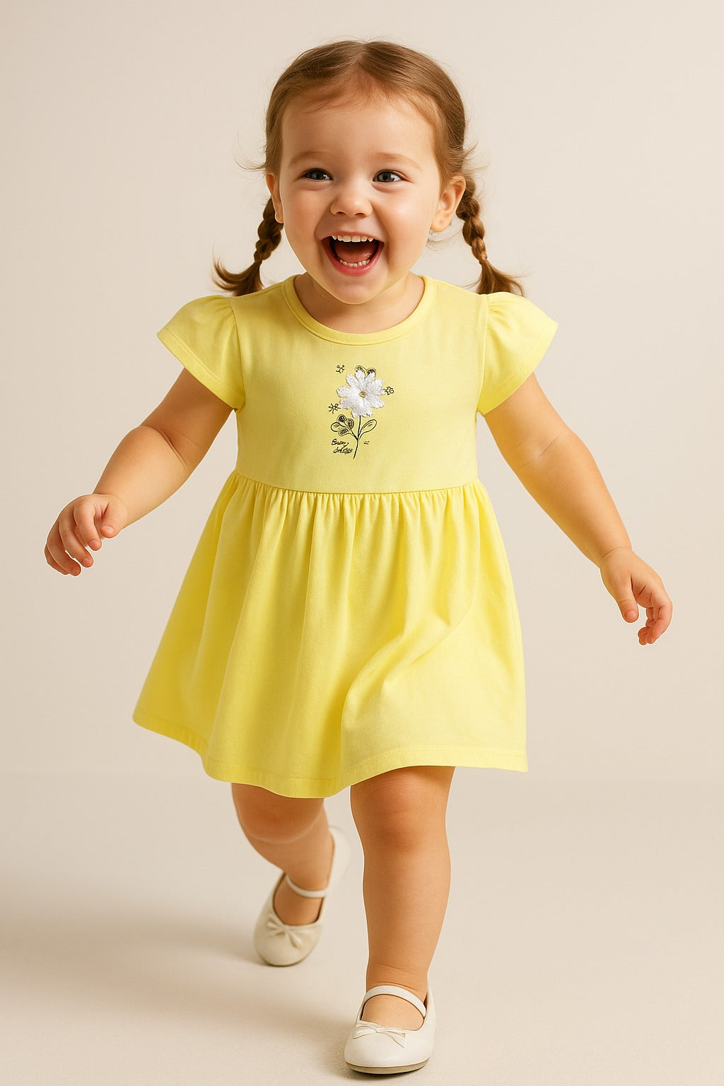 Victor And Jane - All-Over Printed Ruffle Dress (Pack Of 2)