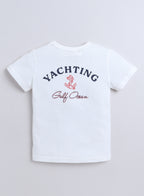 Victor And Jane Boys' T-Shirt & Denim Shorts Set With Pocket Detail