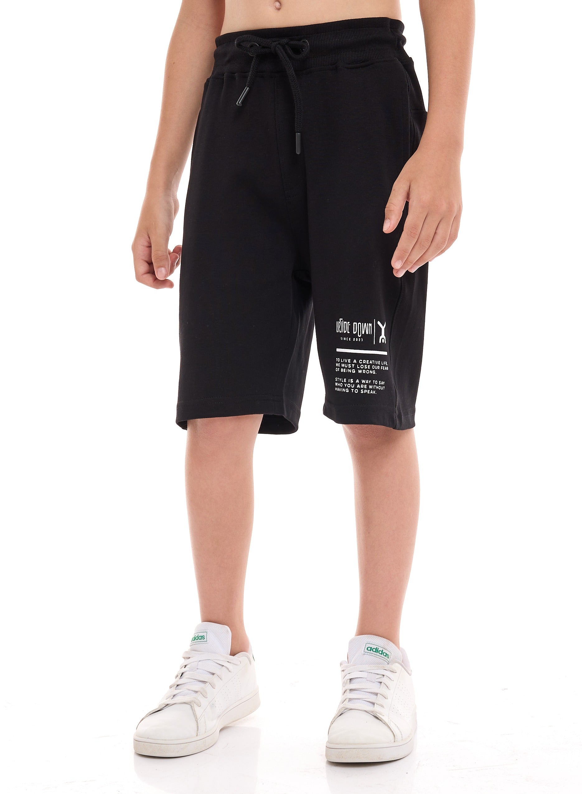 Victor and Jane Cotton Bear Embroidered & Patch Detailed Polo T-Shirt & Shorts Set - Grey & Navy Blue