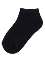 Solid Ankle Length Socks Pack of 3 - Black