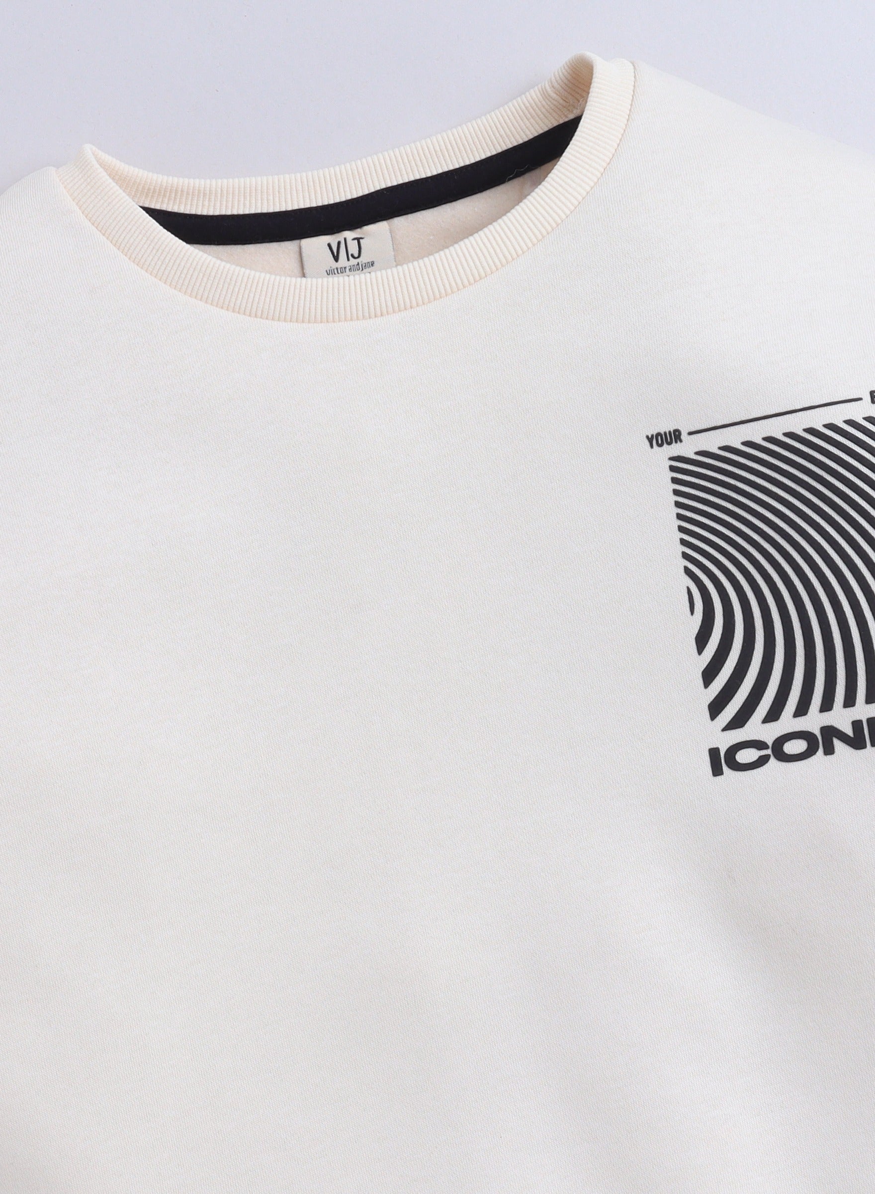 Boys' Off-White Œiconic” Graphic Sweatshirt