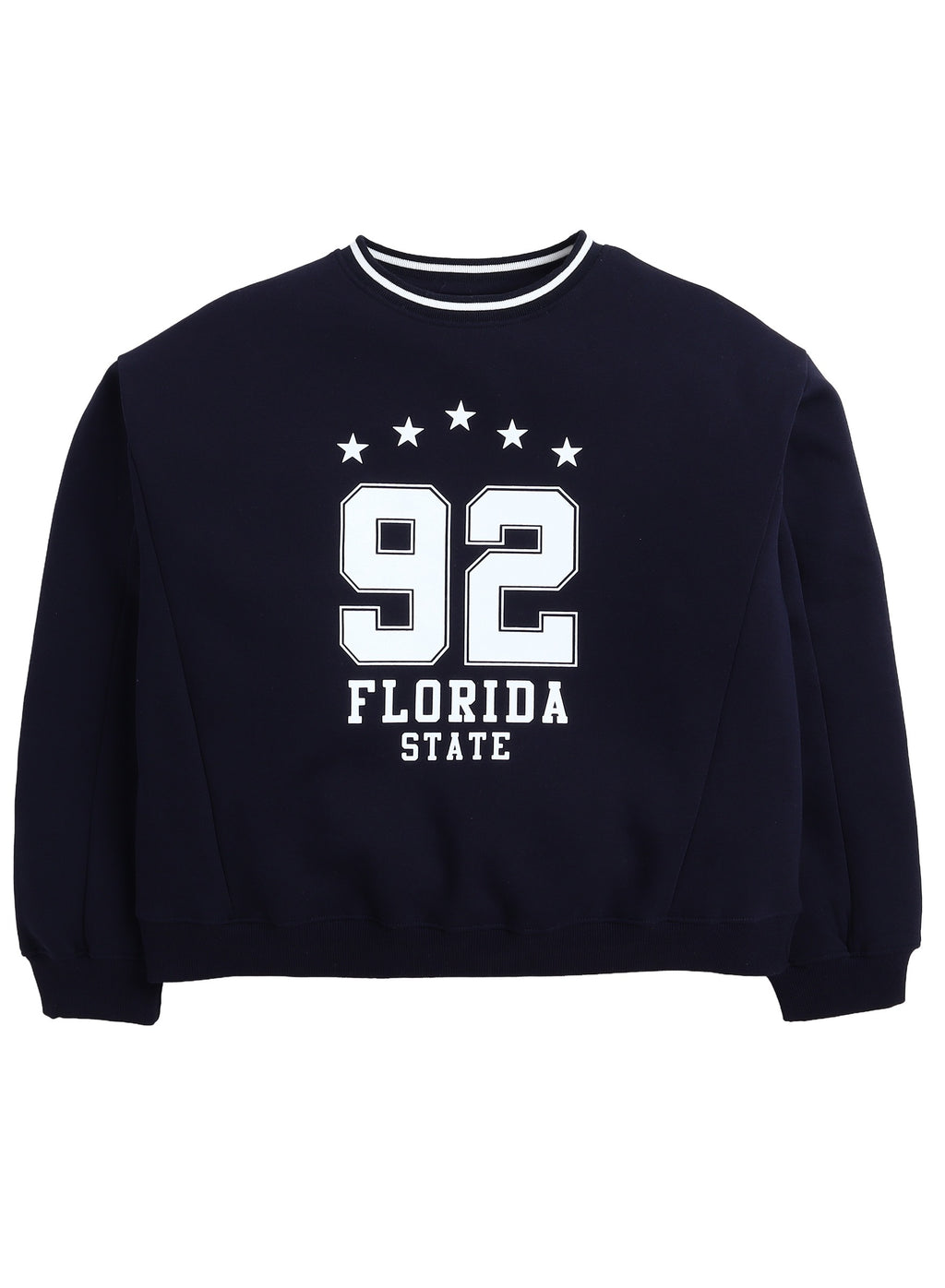 Œflorida State 92� Contrast Rib Pullover Sweatshirt “ 100% Cotton Fleece