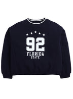 Œflorida State 92� Contrast Rib Pullover Sweatshirt “ 100% Cotton Fleece