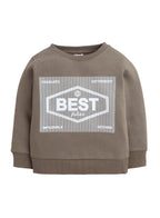 Boys' Olive Green "Best Future" Graphic Sweatshirt