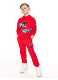 Boys 2-Piece Graphic Printed Hoodie And Jogger Set