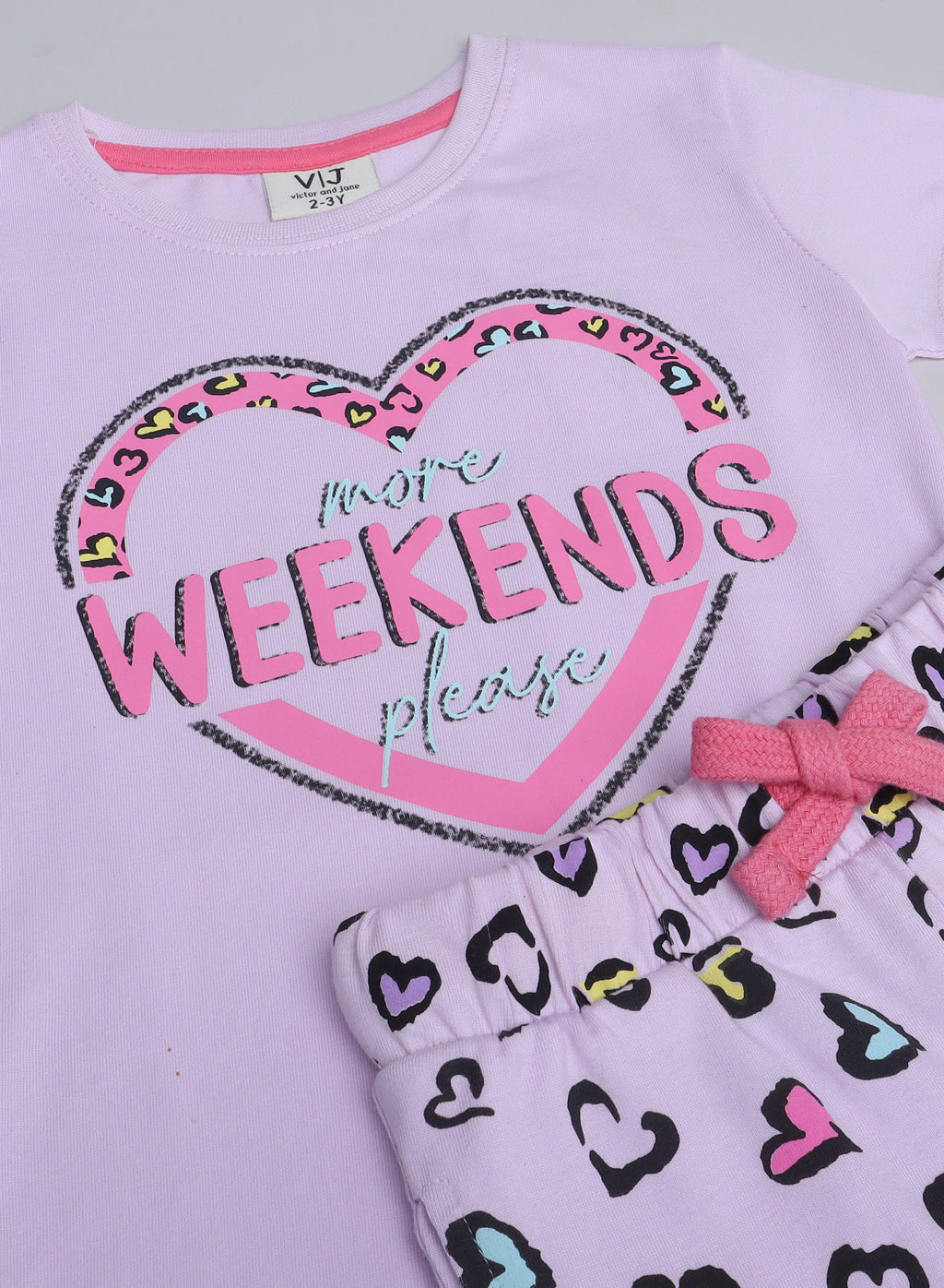 Victor And Jane - Printed T-Shirt And Pyjama Set