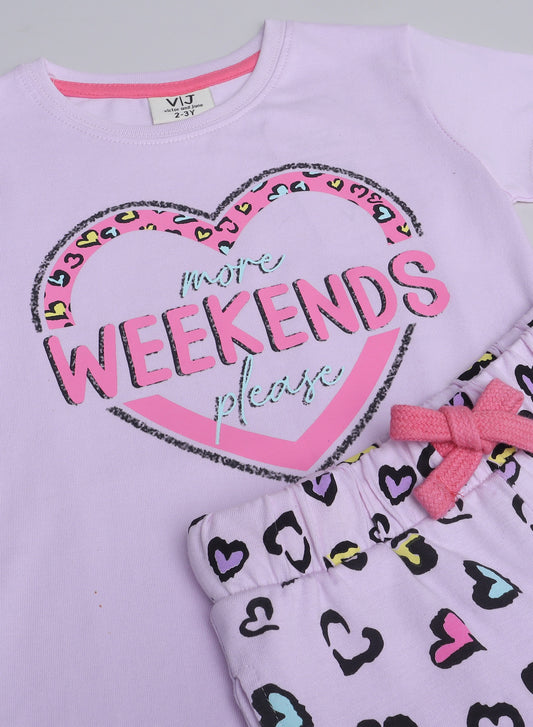 Victor and Jane - Printed T-shirt and Pyjama Set