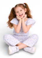 Girls Floral Ruffle